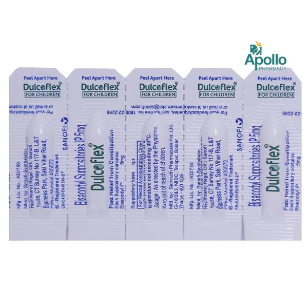 DULCOFLEX 5MG SUP 5ML