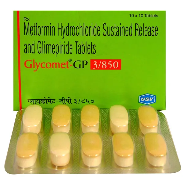 GLYCOMET GP 3/850 TAB 1*10