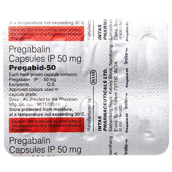 PREGABID-50 CAP CAP