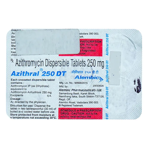AZITHRAL-250 TAB