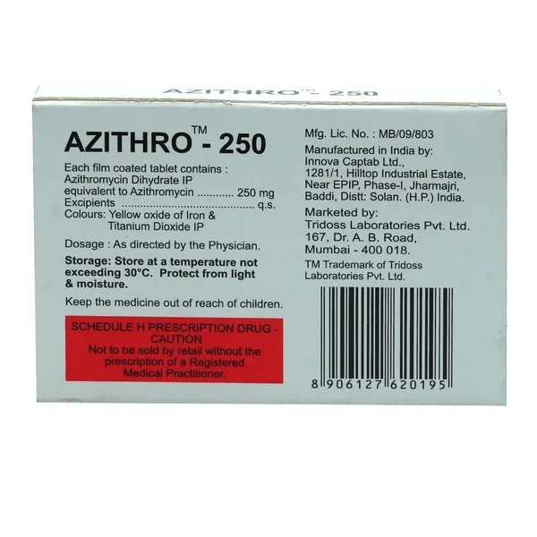 AZITHRO 250 TAB