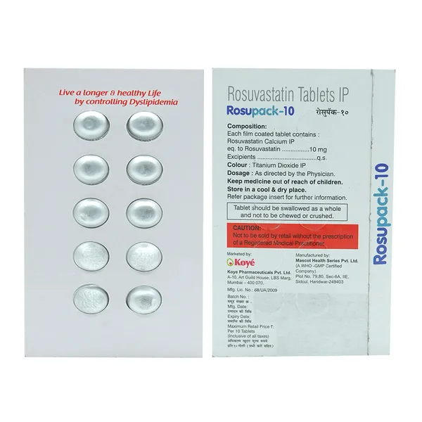 ROSUPACK 10MG TAB 1*10