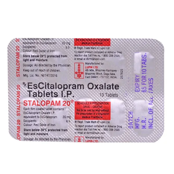 STALOPAM 20 MG 10TAB