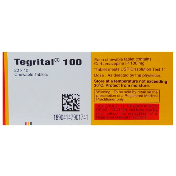 TEGRITAL 100 MG TAB 1*10