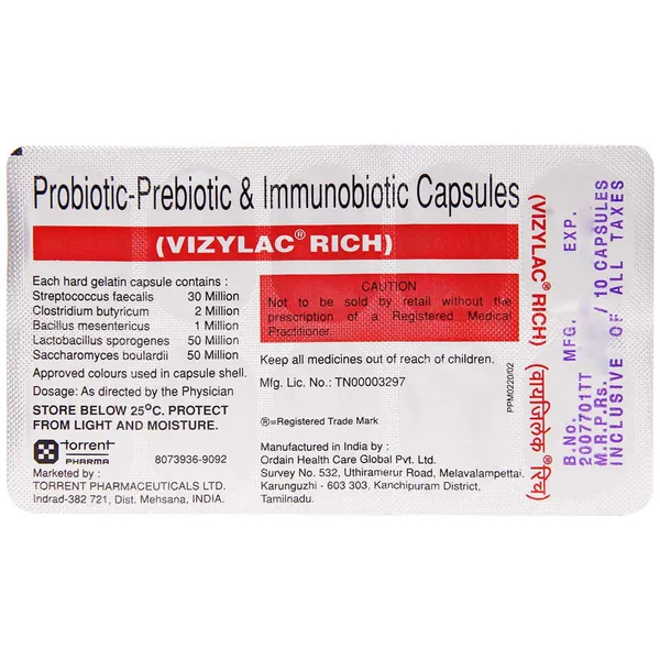 VIZYLAC RICH CAP 1*10