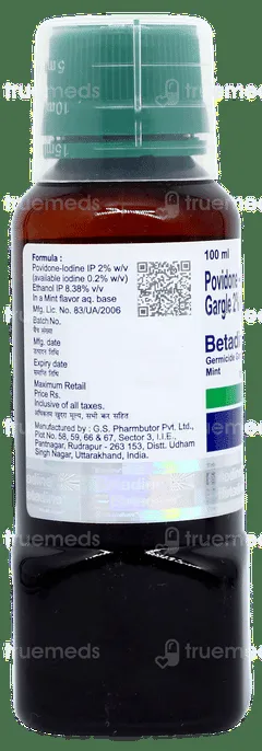 BETADINE GARGLE 100ML
